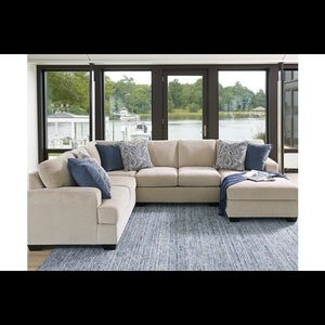 5 piece RAF sectional including oversized ottoman.